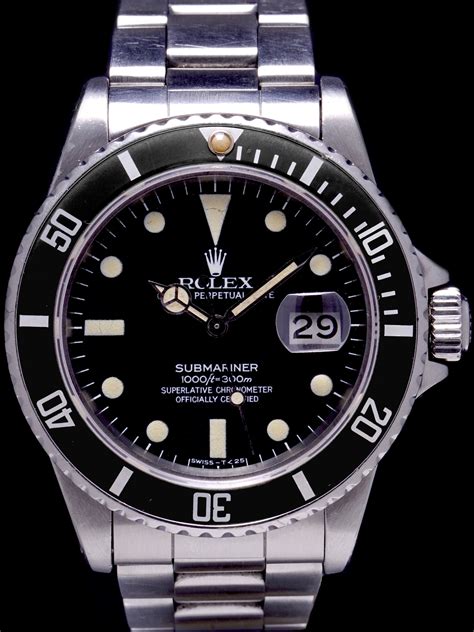 submariner nero rolex 1982|rolex submariner rare.